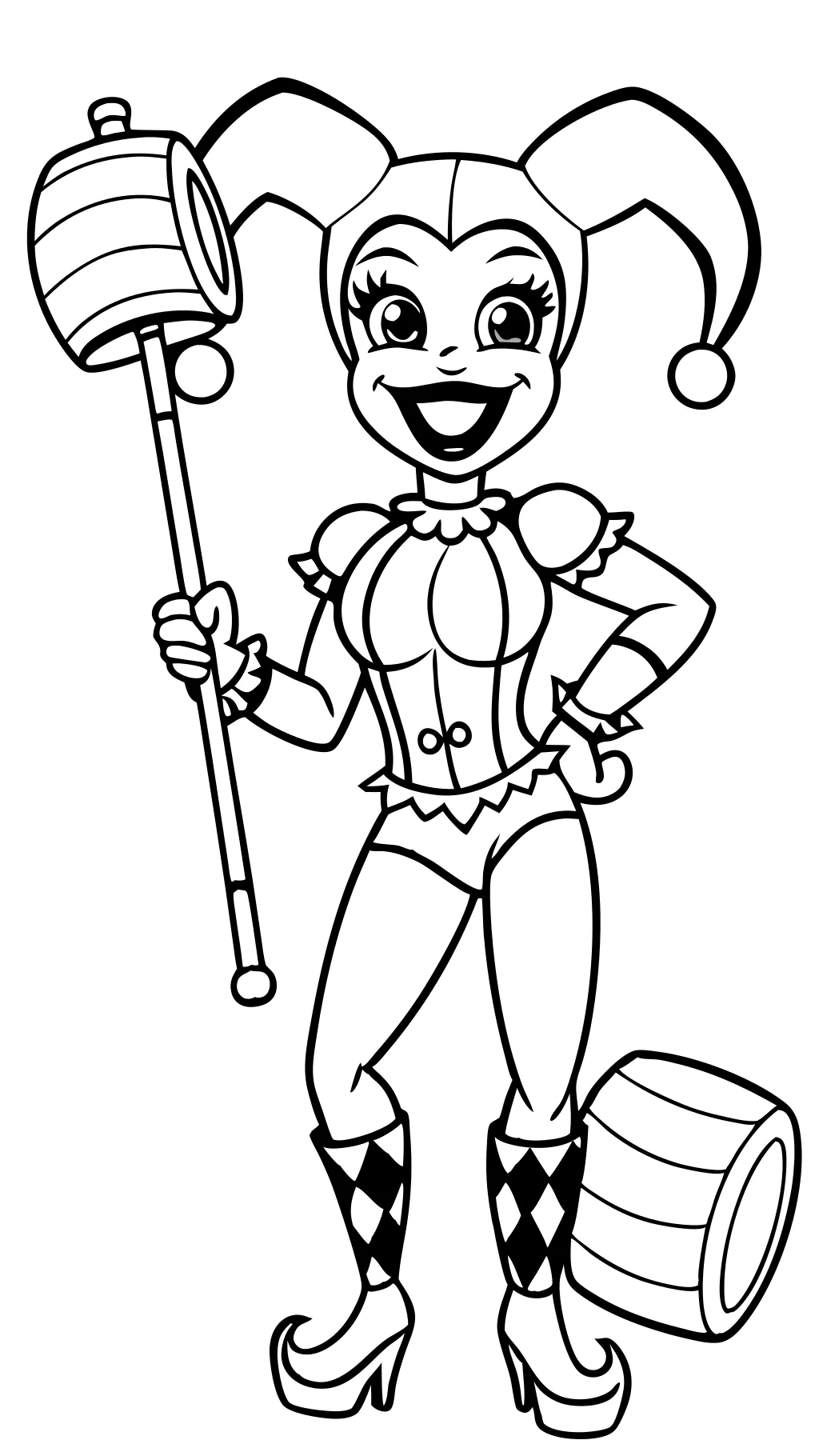 coloring pages of harley quinn